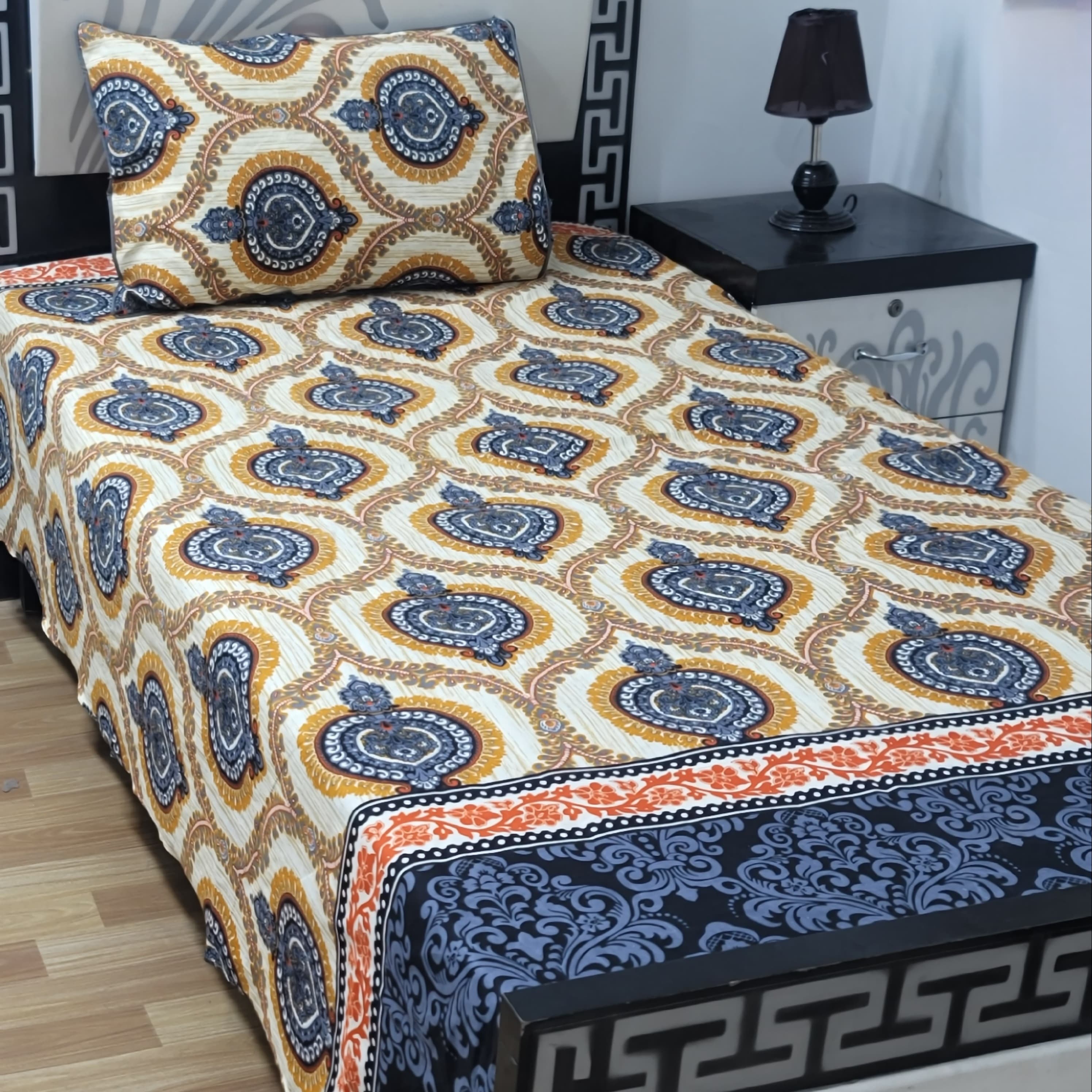 Superior Cotton Single Bedsheet Set – Soft & Breathable