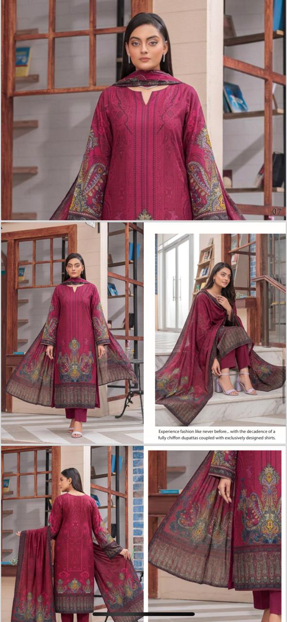 *✨Momina M Prints Lawn 3pc Suit ✨*