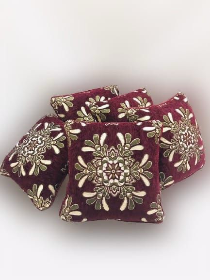 Luxury Velvet Jacquard Cushion Cover – Elegant Soft Decorative Pillow Cover