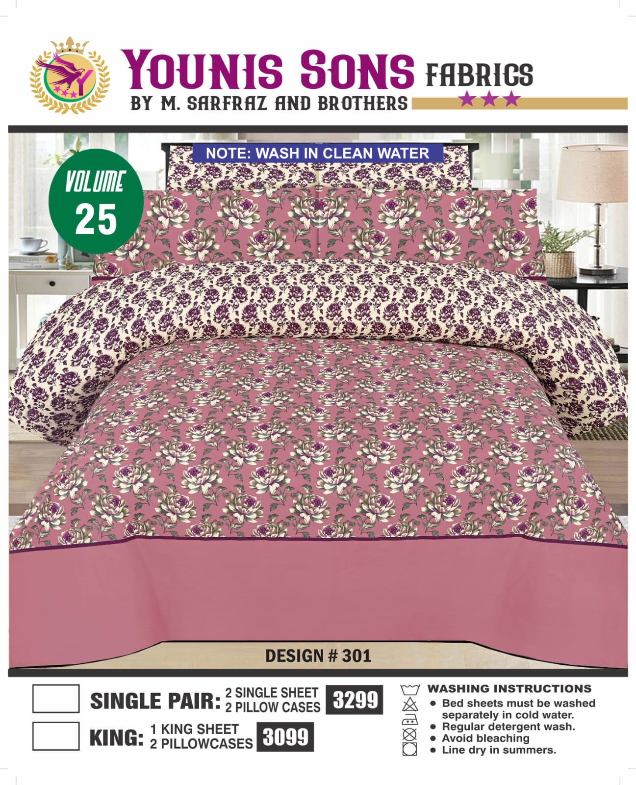 Premium Pure Cotton King Size Bedsheet – Soft, Breathable & Luxury Comfort