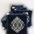 Luxury Velvet Jacquard Cushion Cover – Elegant Soft Decorative Pillow Cover
