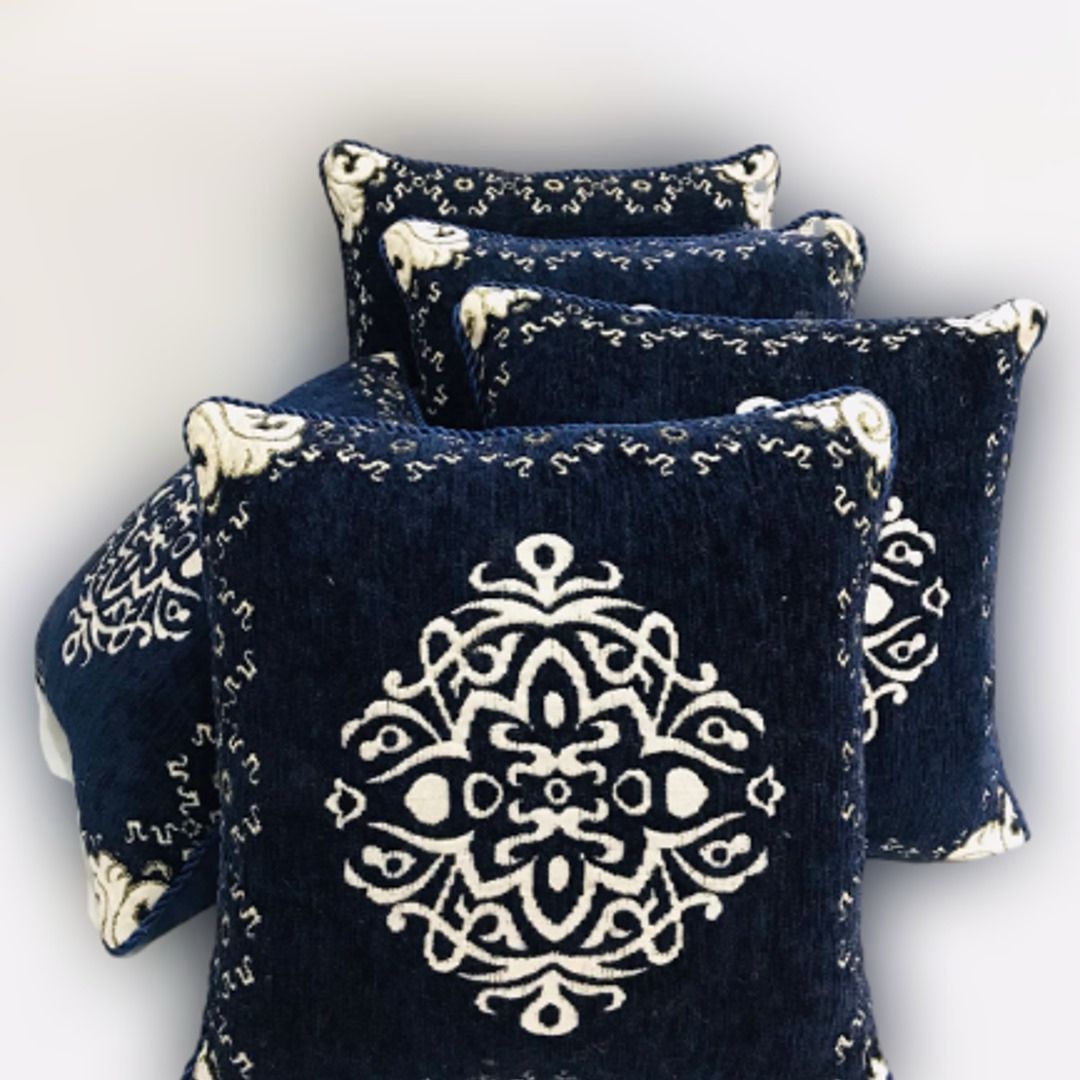 Luxury Velvet Jacquard Cushion Cover – Elegant Soft Decorative Pillow Cover