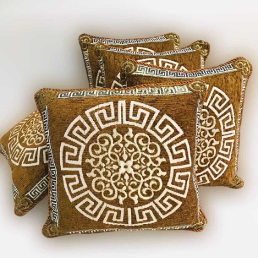 Luxury Velvet Jacquard Cushion Cover – Elegant Soft Decorative Pillow Cover