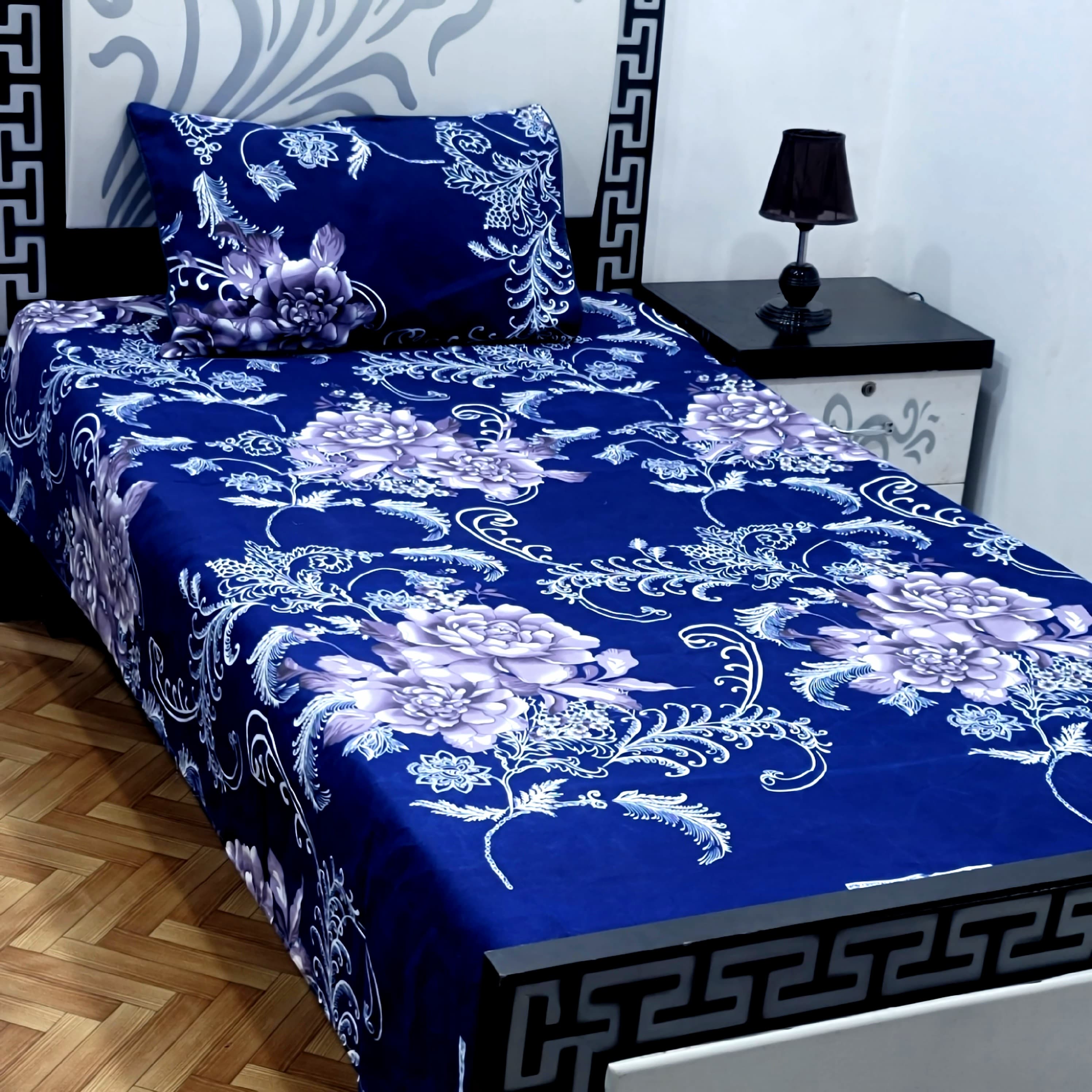 Superior Cotton Single Bedsheet Set – Soft & Breathable