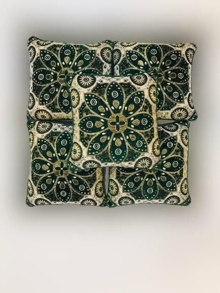 Luxury Velvet Jacquard Cushion Cover – Elegant Soft Decorative Pillow Cover