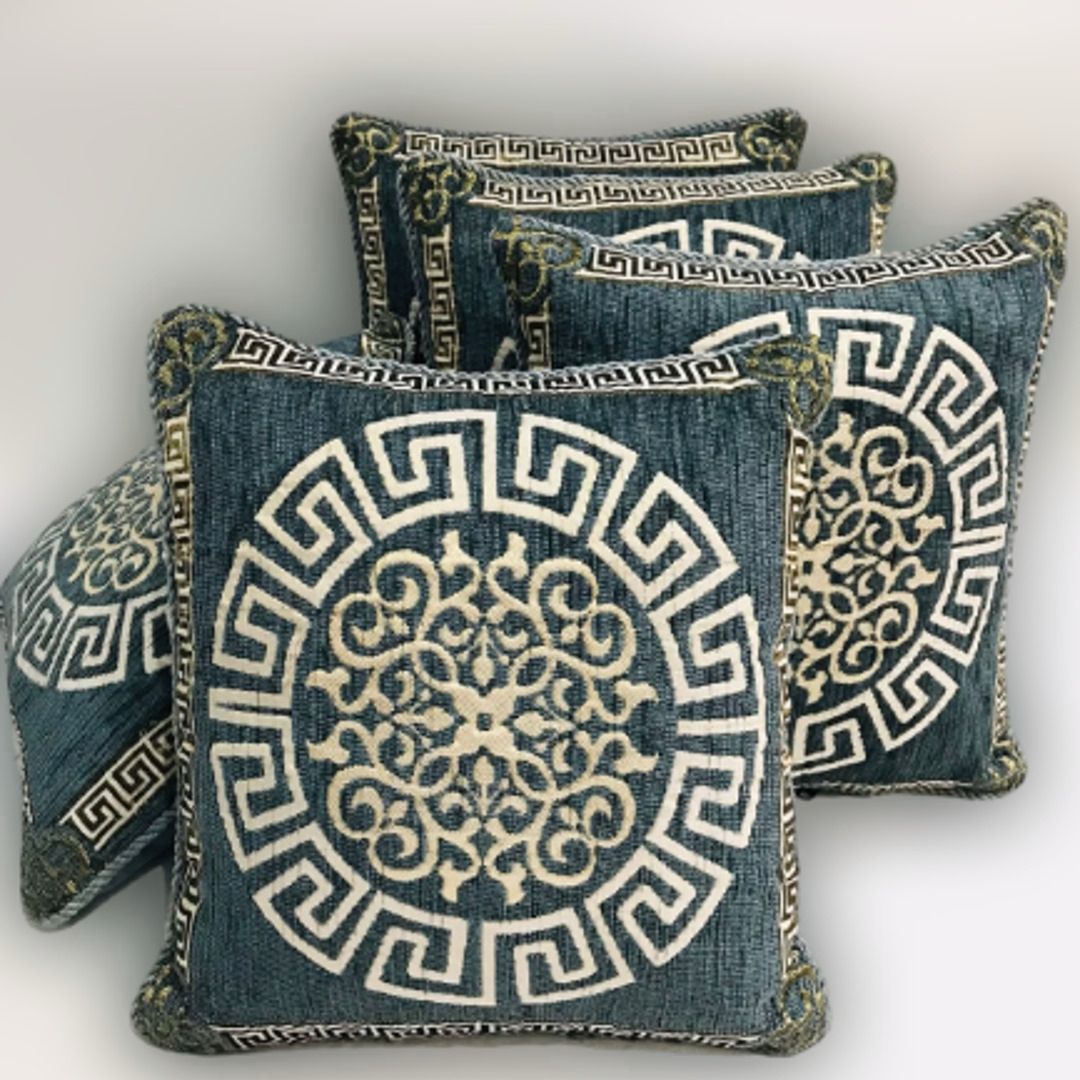 Luxury Velvet Jacquard Cushion Cover – Elegant Soft Decorative Pillow Cover