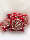 Luxury Velvet Jacquard Cushion Cover – Elegant Soft Decorative Pillow Cover